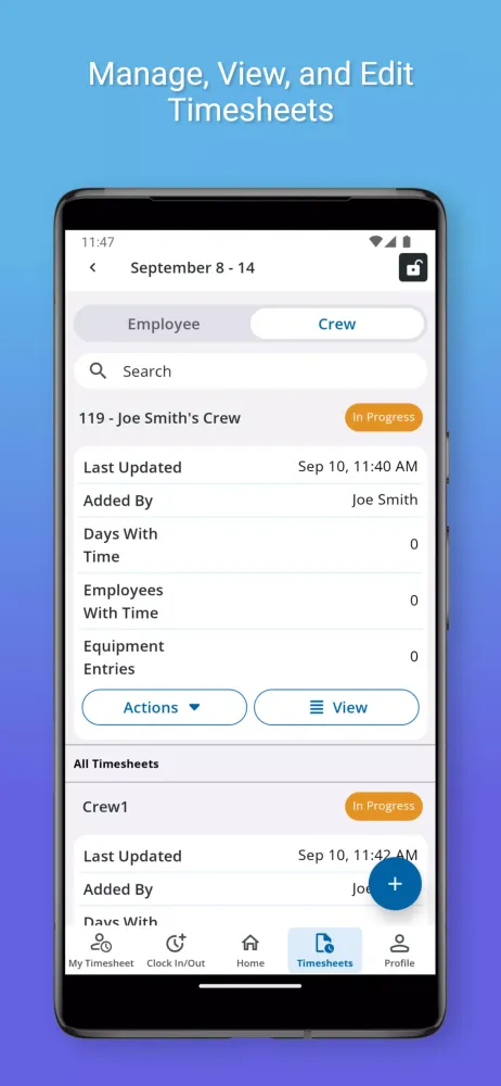 Traqspera Timesheets स्क्रीनशॉट
