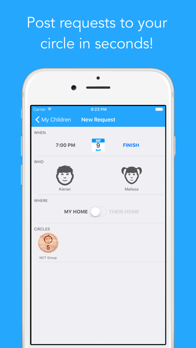 Ảnh chụp màn hình của My Sitter Circle - The Private Babysitting Circle Token Exchange Tool