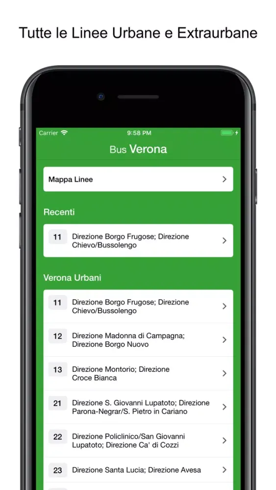 Ảnh chụp màn hình của Verona Bus Schedules