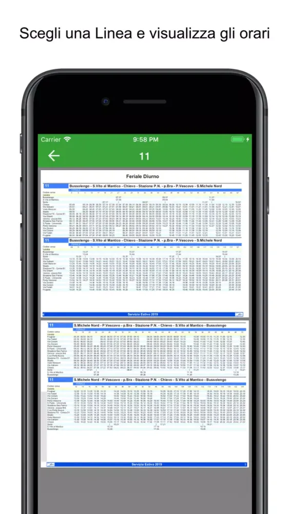 Ảnh chụp màn hình của Verona Bus Schedules