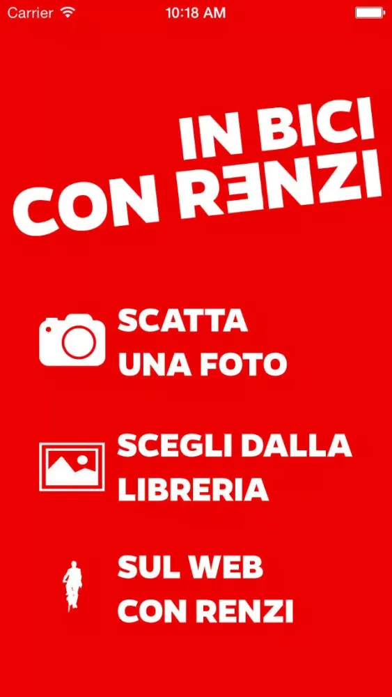 Tangkapan skrin In bici con Renzi
