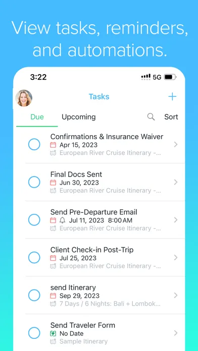 Travefy Pro: View Client Trips سکرین شاٹس