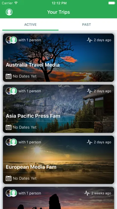 Travel Oregon Trip Itinerary Screenshots