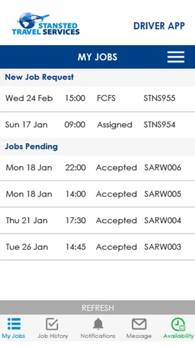 Stansted Driver App スクリーンショット