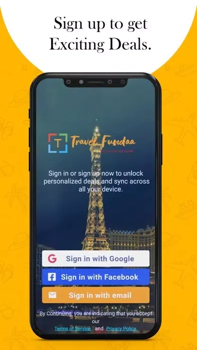 Tangkapan layar Travel Fundaa