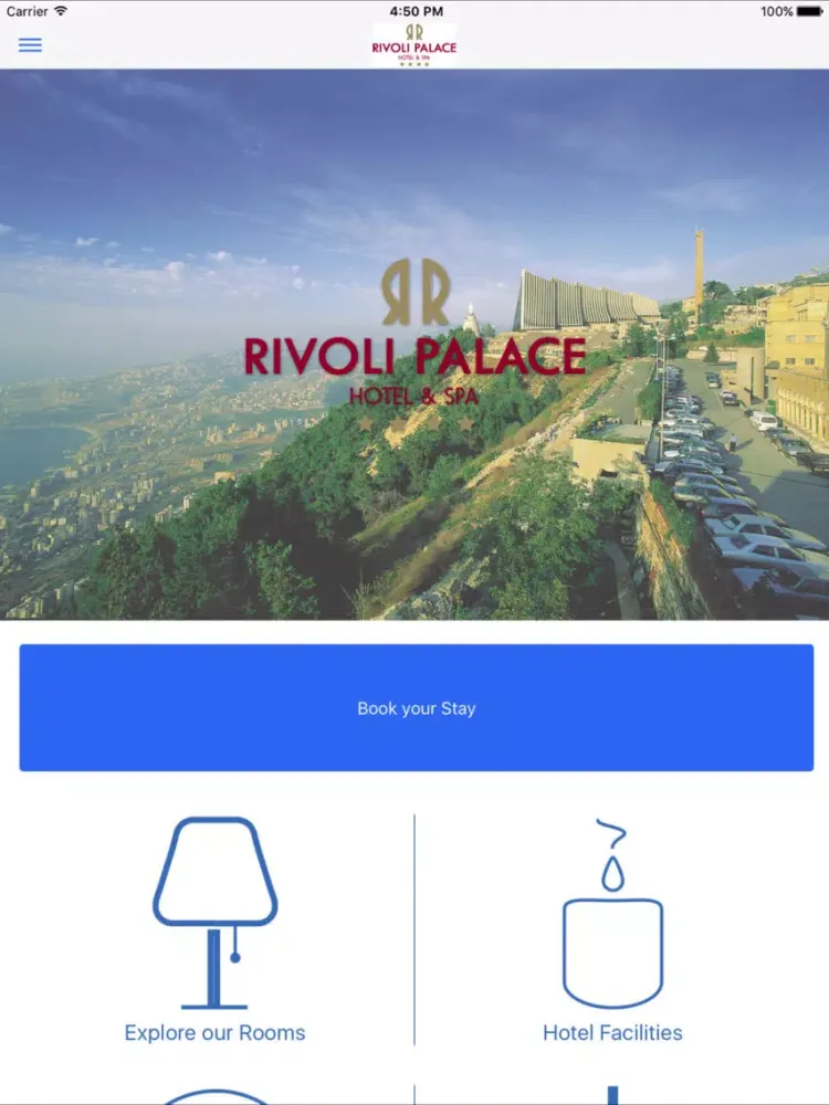 Rivoli Palace Hotel iPad  Screenshots