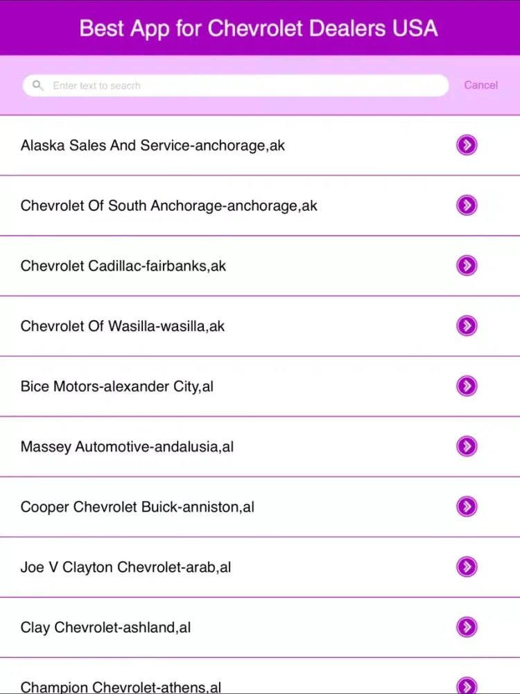 Capturas de tela do Best App for Chevrolet Dealers USA iPad 