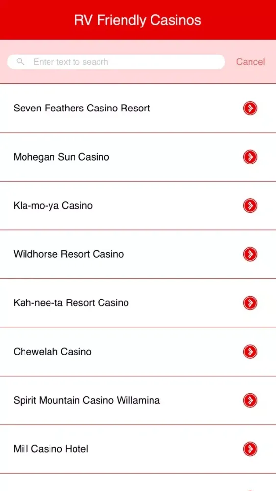 RV Friendly Casinos 스크린샷