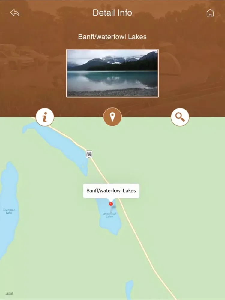 تصاویر Alberta Campgrounds Guide iPad 