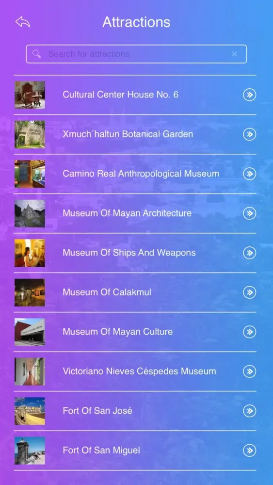 Screenshot di Campeche Travel Guide