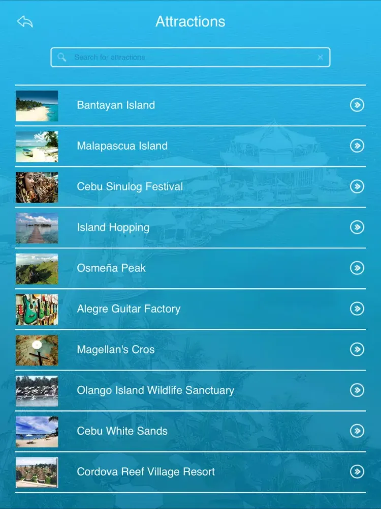 Zrzuty ekranu Cebu Island Tourist Guide iPad 
