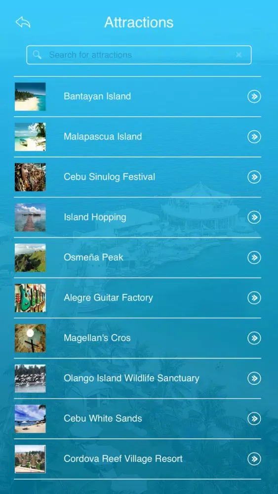 Zrzuty ekranu Cebu Island Tourist Guide
