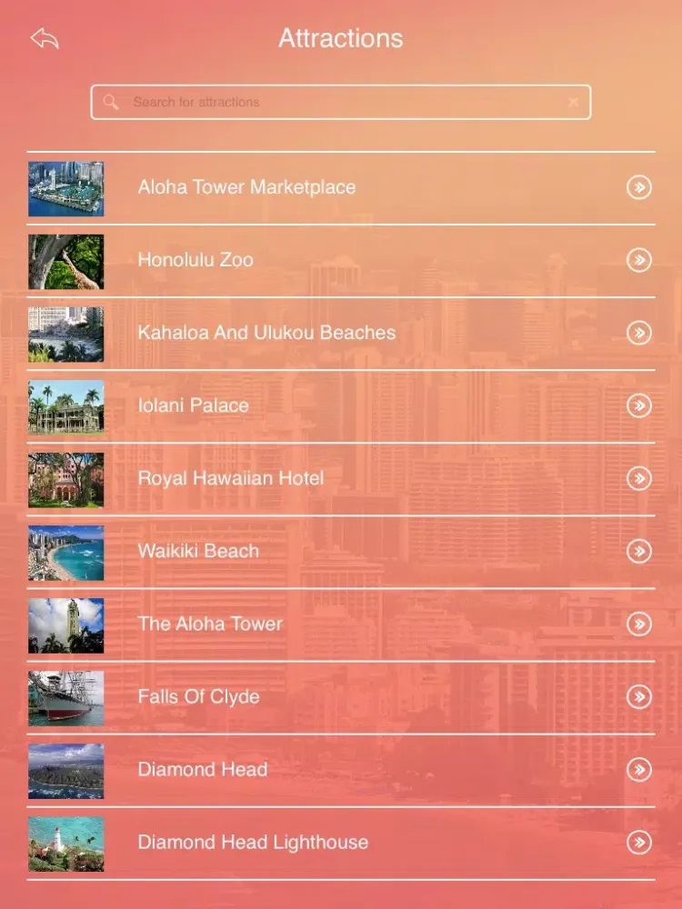 Honolulu City Guide iPad  Screenshots