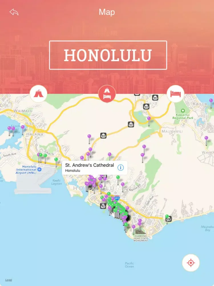 Honolulu City Guide iPad  Screenshots