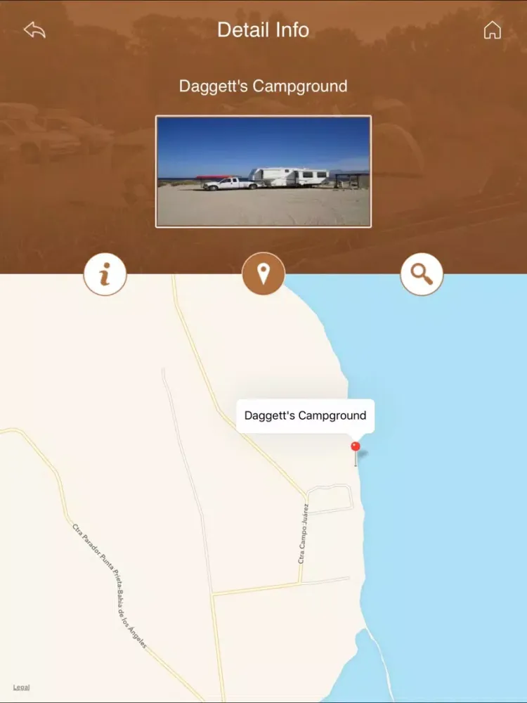 Ảnh chụp màn hình của Mexico Campgrounds & RV Parks iPad 