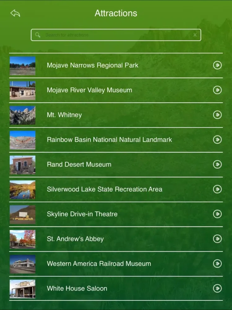 Captures d'écran de Mojave National Preserve Travel Guide iPad 