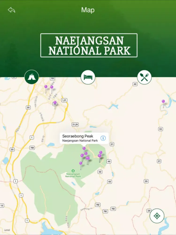 Zrzuty ekranu Naejangsan National Park Travel Guide iPad 