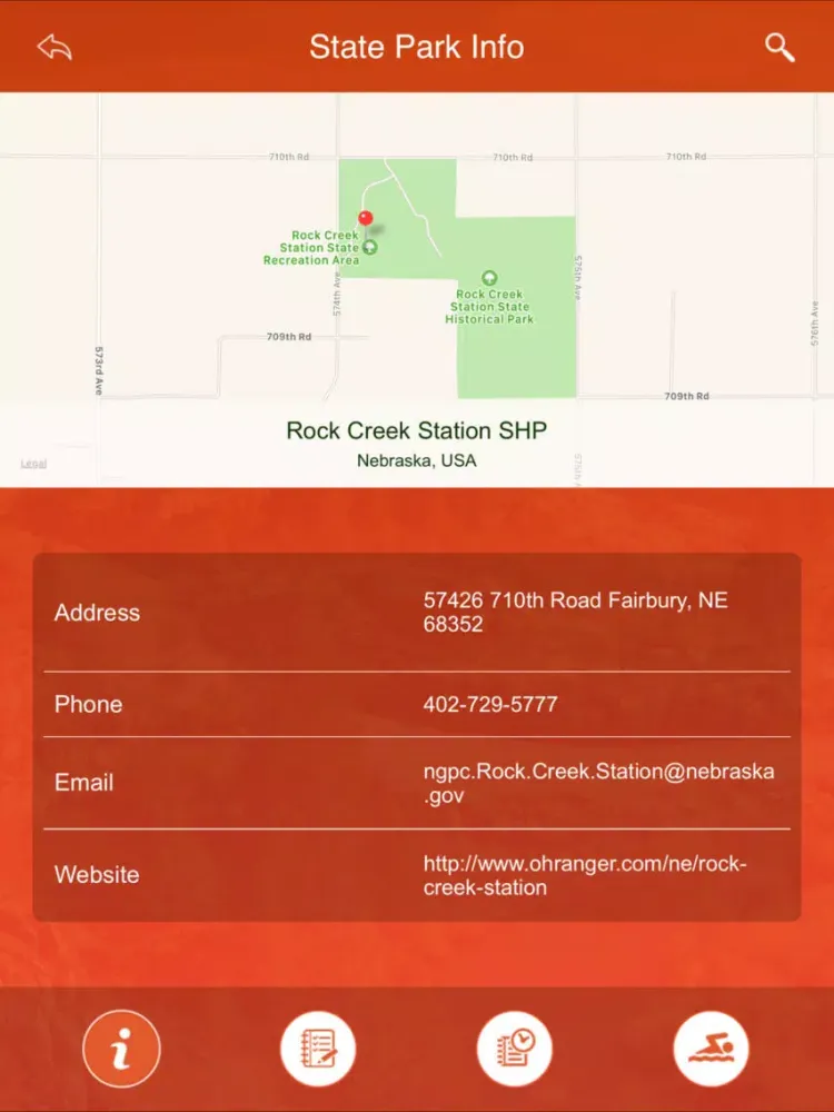 Tangkapan layar Nebraska State Parks & Trails iPad 