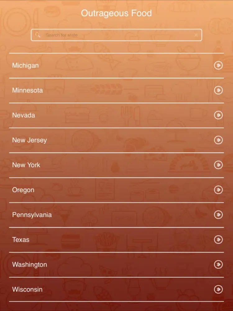 Capturas de pantalla de Best App for Outrageous Food iPad 