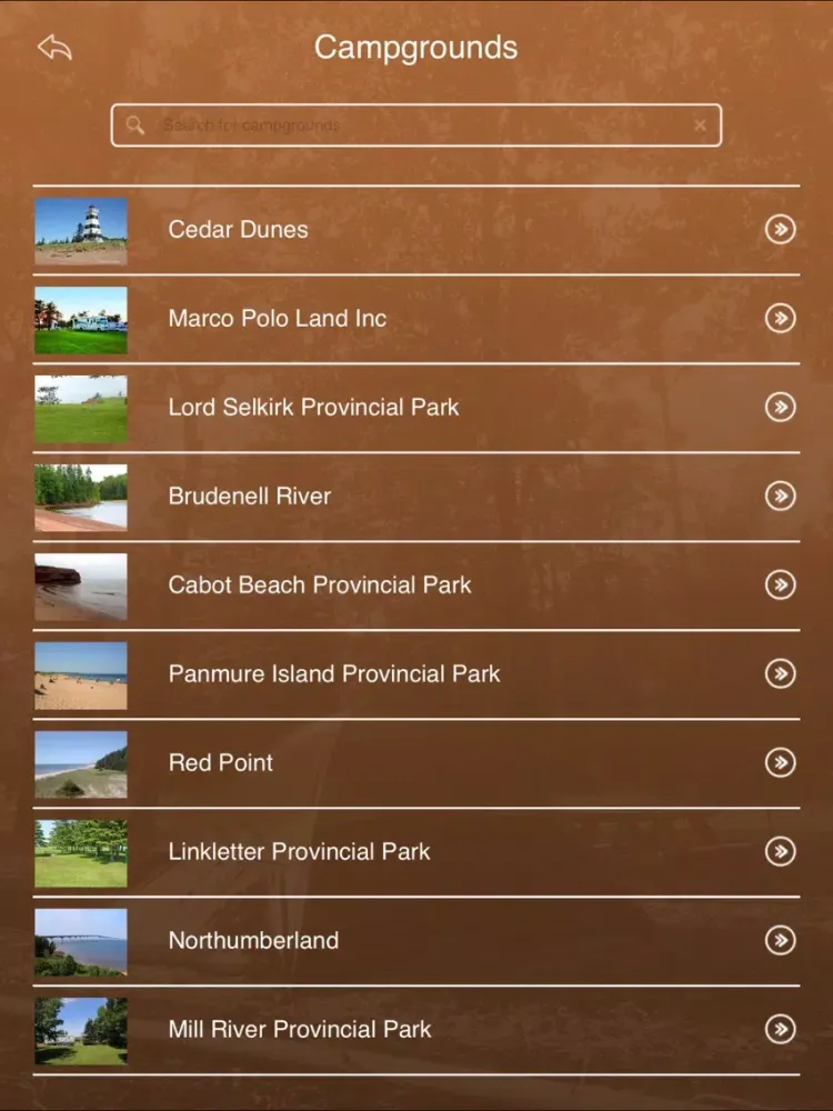 Prince Edward Island Camping Guide iPad  Screenshots