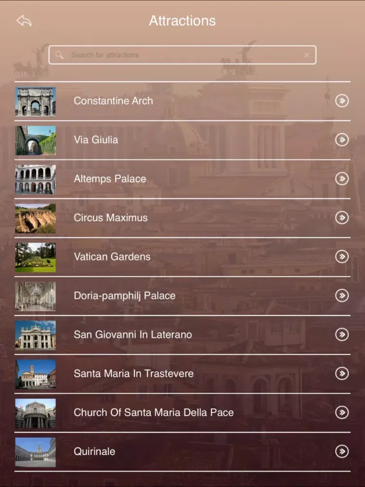 Tourism Rome iPad  Screenshots