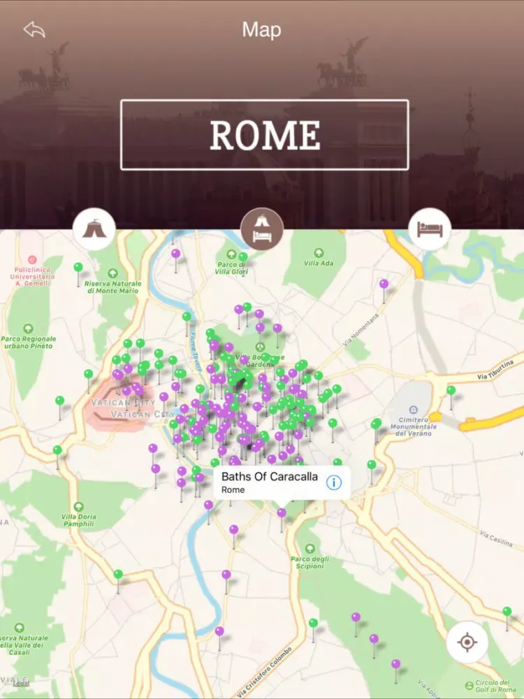 Tourism Rome iPad  Screenshots