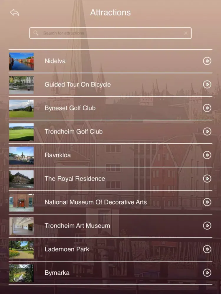 تصاویر Trondheim Tourism Guide iPad 
