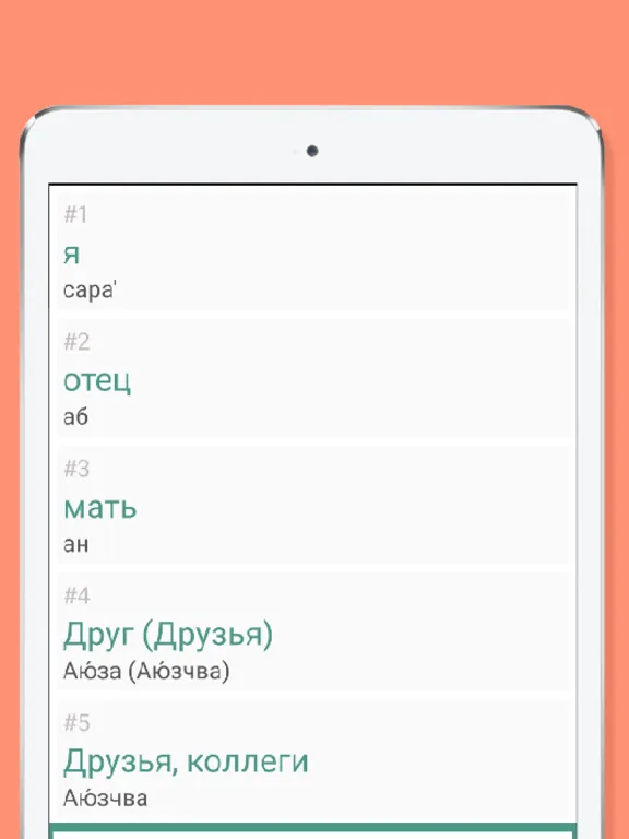 Zrzuty ekranu Русско-абхазский разговорник iPad 