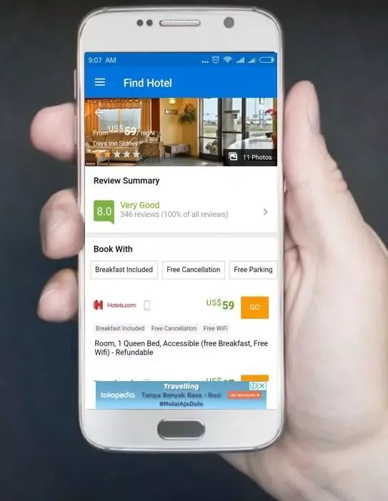 Travelight - Cheaps Flight & Hotel Deal 스크린샷