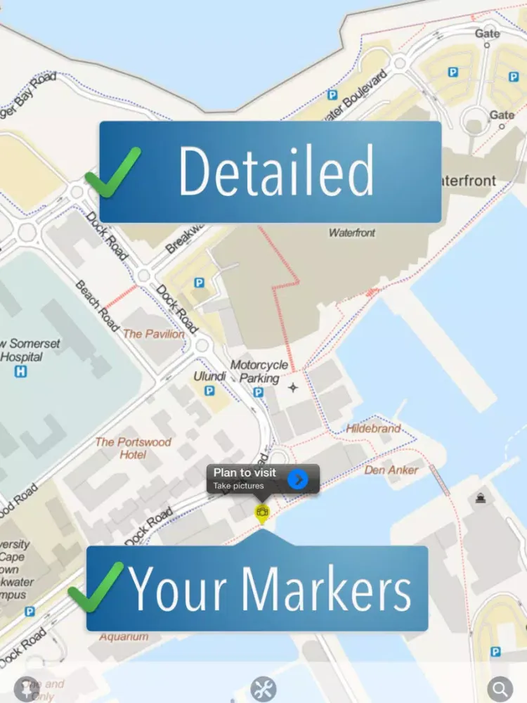 Captures d'écran de Capetown Travelmapp iPad 