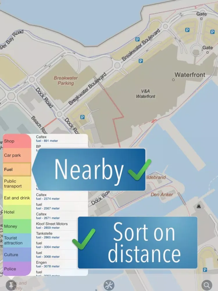 Captures d'écran de Capetown Travelmapp iPad 