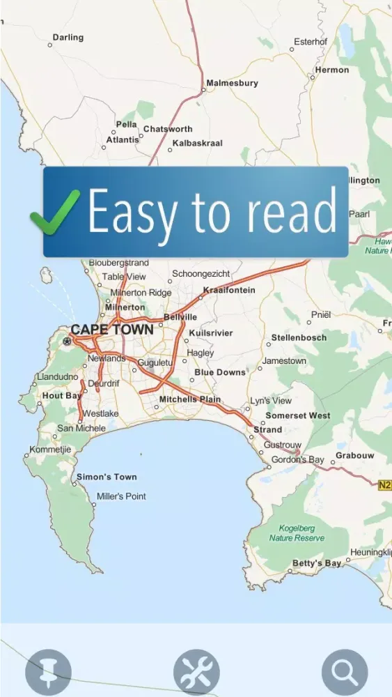 Captures d'écran de Capetown Travelmapp