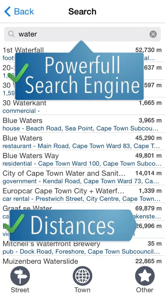 Captures d'écran de Capetown Travelmapp