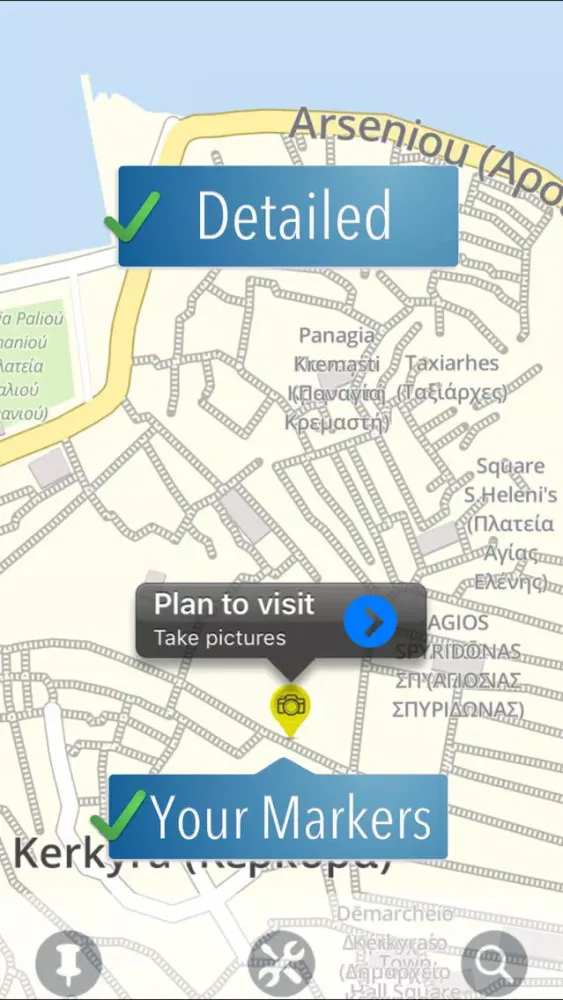Capturas de pantalla de Corfu Travelmapp