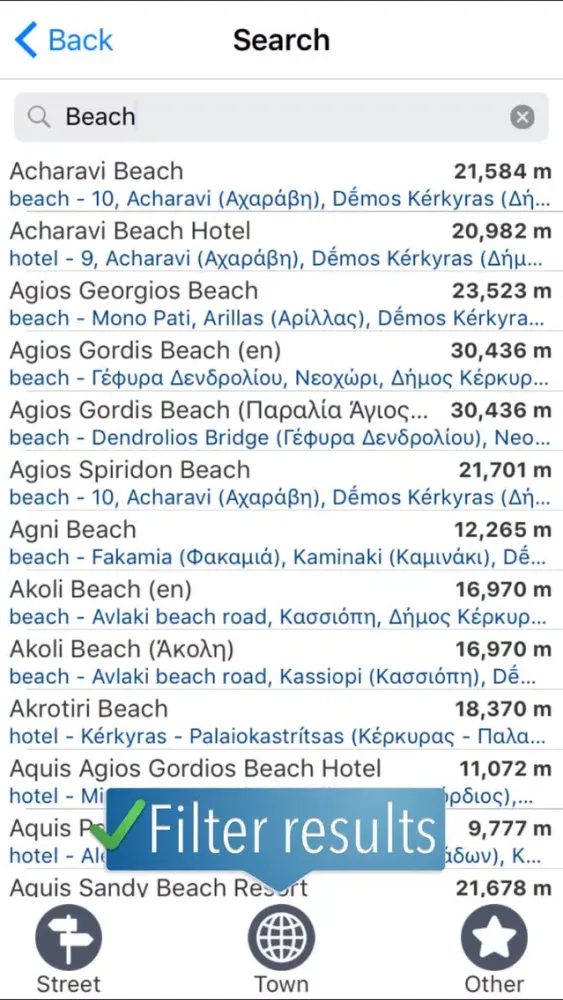 Capturas de pantalla de Corfu Travelmapp