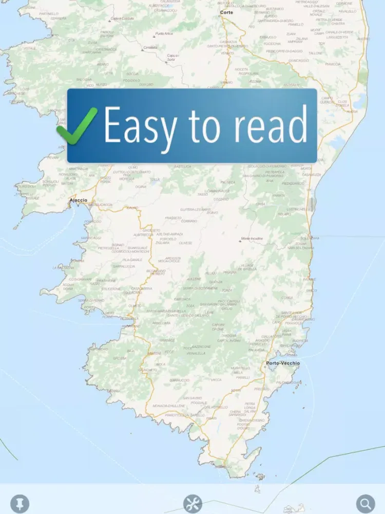 Скриншоты Corsica Travelmapp iPad 