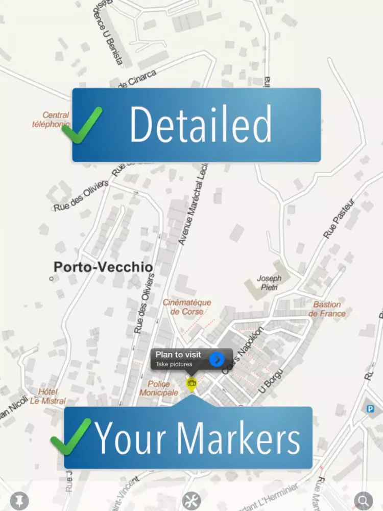 Скриншоты Corsica Travelmapp iPad 