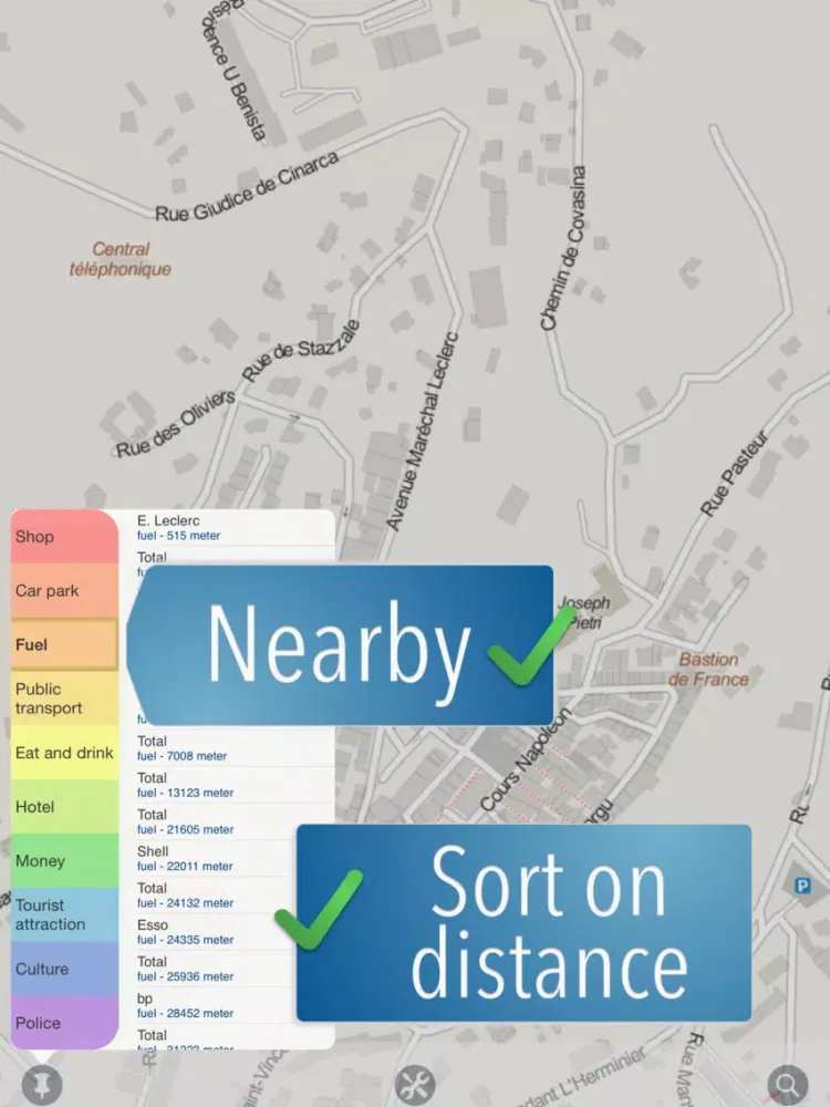 Скриншоты Corsica Travelmapp iPad 