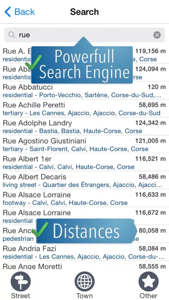 Скриншоты Corsica Travelmapp