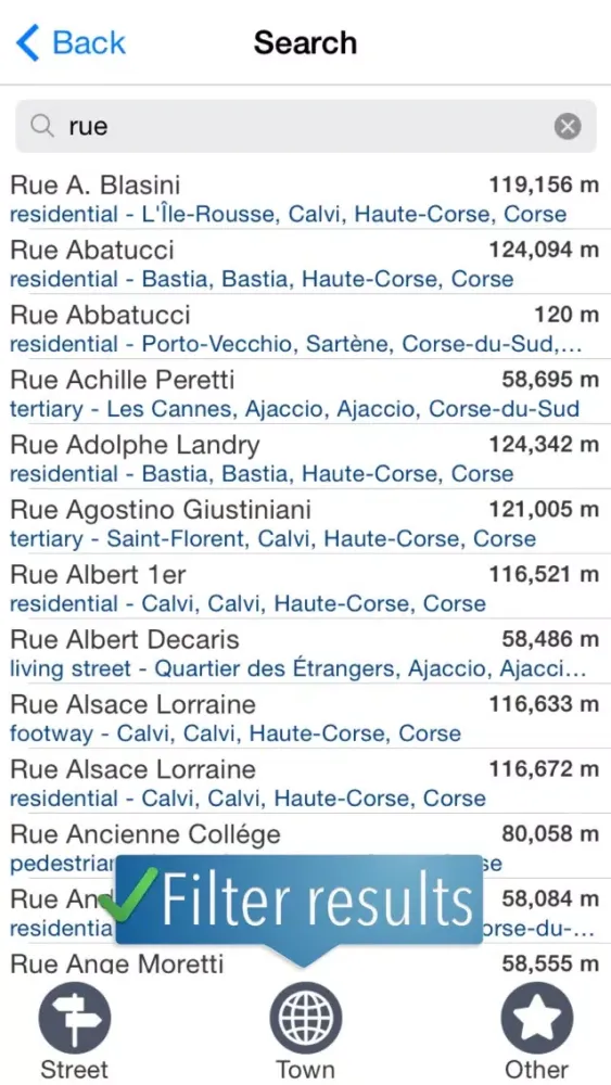 Скриншоты Corsica Travelmapp