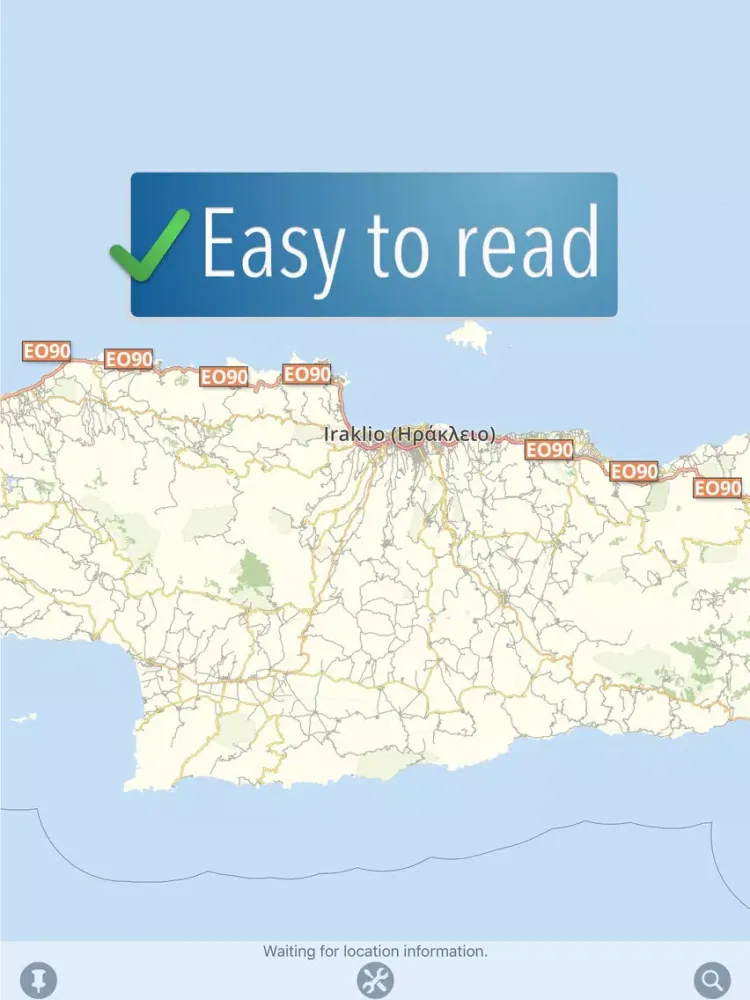 Crete Travelmapp iPad  スクリーンショット