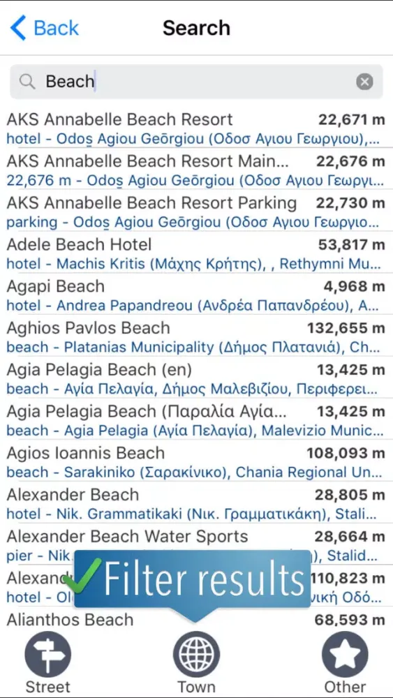 Crete Travelmapp スクリーンショット