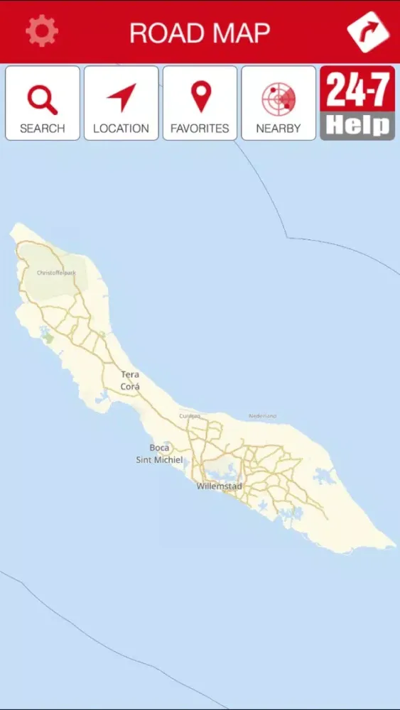 Tangkapan layar Curacao Roadmap