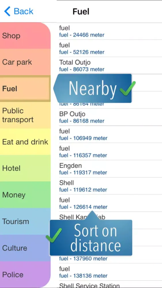 Скриншоты Etosha Travelmapp