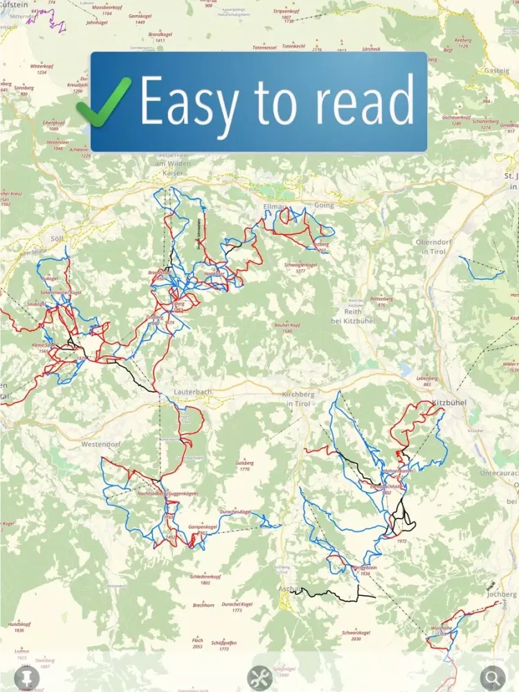 تصاویر Kitzbühel Ski Map iPad 