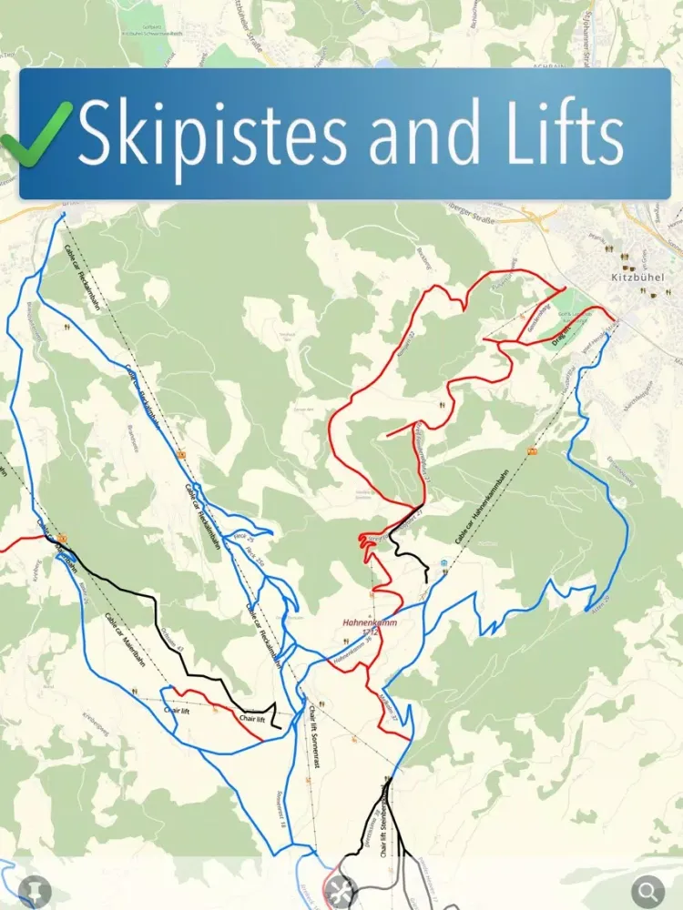 تصاویر Kitzbühel Ski Map iPad 