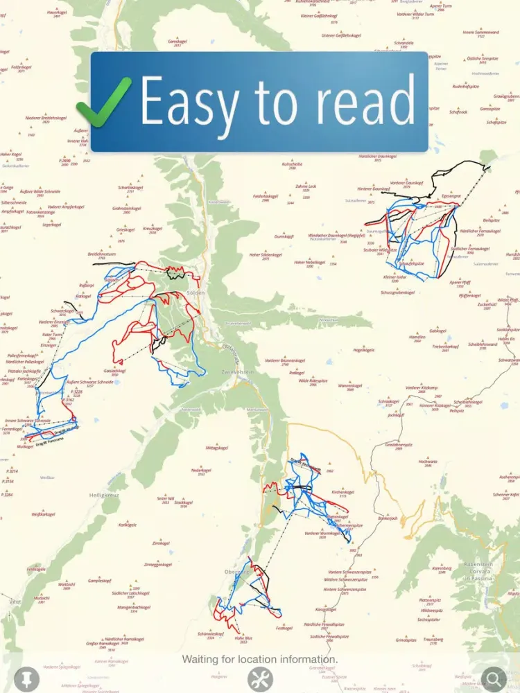 Capturas de pantalla de Ötztal (Sölden) Ski Map iPad 