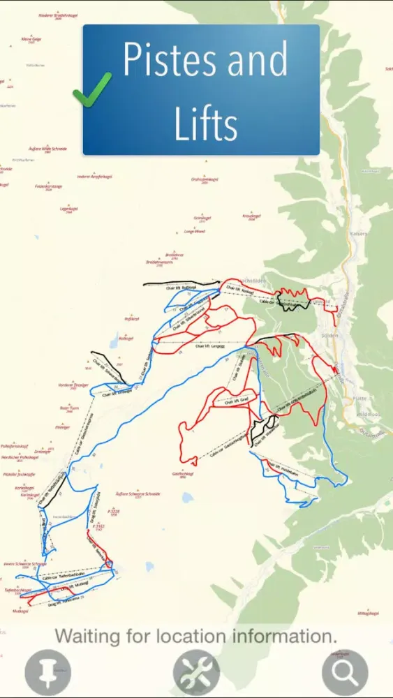 Capturas de pantalla de Ötztal (Sölden) Ski Map