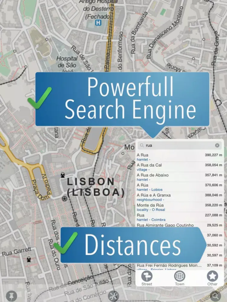 Tangkapan layar Portugal Travelmapp iPad 