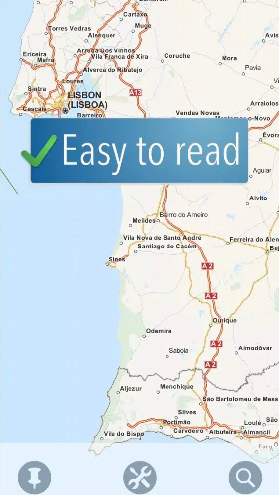 Tangkapan layar Portugal Travelmapp